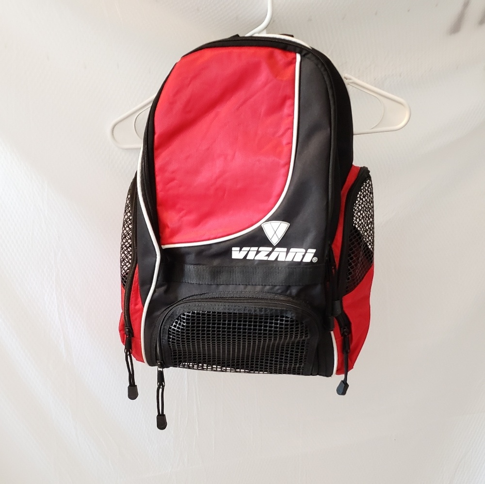 NWOT red and black sports bag